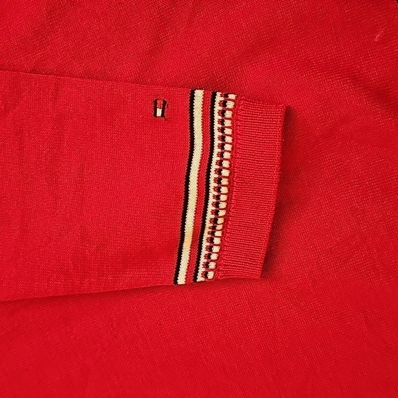 Tommy Hilfiger V neck Hem Embellished Sweater - Picture 5 of 7